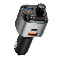 C68 FM Transmitter Modulator Bluetooth 5.0 Car Kit Handsfree MP3 Player QC3.0 Quick Charg