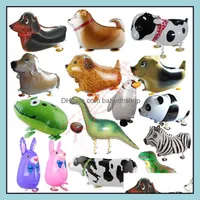 Balloon Novelty Gag Toys Gifts Walking Pet Animal Helium Aluminum Foil Matic Sealing Kids Baloon Gift For Christmas Wedding Birthday Party