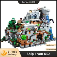 Создатель на складе 18032 Minecraft Cave Compassed Blost Block Toys совместимы с 21137