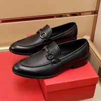 Fashion Men Loafers Designer Formal Party Shoes Genuine Leather Luxury Dress Shoes Black High Quality Designers Footwear With Box