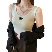 Kobieta zbiornikowa top camis tees bez rękawów z literą damskie damskie szczupłe marki kamizelki zbiornikowe koszule