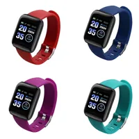 116plus Smart Watches Bracelet Color Touch screen Smartwatch Smart band Real Heart Rate Blood Pressure Sleep Smart Wristband