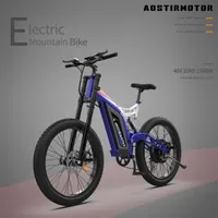 US Warehouse AOSTIRMOTOR 26&quot; 1500W Electric Bike Fat Tire P7 48V 20AH Removable Lithium Battery for Adults