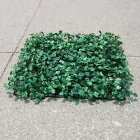 Fleurs d￩coratives couronnes 50pcs / lot artificiel herbe en plastique de bo￮te de buis topiaire topiaire arbre milan pour le jardin d￩coration de mariage ￠ la maison