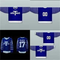 CEUF 1918-19 Toronto Aretnas Jersey gepersonaliseerde aangepaste truien met enige naam elk nummer 100% gestikt borduurwerk s hockey jerseys
