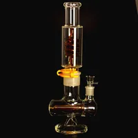 condenser coil glass bong hookahs 14 Inches tall thick water pipe inline rig oil rig bongs pipes