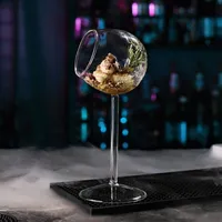 Copas de vino 2 unids creativo de cóctel molecular de vidrio transparente whisky martini personalidad postre copa copa barbet barra de bebida