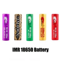 100% di qualità IMR 18650 Batteria 3000MAH 3300MAH 3500MAH 3,7V 30A 50A Gold Green Leoparda Stampa ricaricabile a vapori di vaporizzazione MOD Potenza batterie al litio