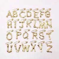Pins Brooches Jewelry A B C D E F G H J K L M N O P Q R S T U V W X Y Z 26 Letter Brooch Gold Copper Alphabet Seau22