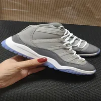 TD Kids 11 11s Cool Grey Concord 45 Bred Legend Blue Basketball Shoes Space Jam Midnight Navy Boys Girls Girls Sports Sneakers 307Q