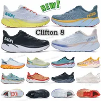 Hoka One One Clifton 8 Running Shoes Women Men Athletic Shoe Shock Absorbering Road Fashion Mens Womens Sneakers Highway Climbing 2022 Nya f￤rger ￤r p￥ i3lm#