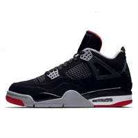 48% discount Casual Shoes Jumpman 4 4s S Shoes Men Women Black Cat Red Thunder Lightning Sneakers University Blue White 1 Bred Pure Money What The Zen