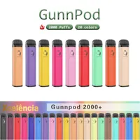 Gunnpod Disposable with VP logo Electronic Cigarette 20 colors 8ml Pod Cartridge 2000 Puffs wholesale vape Dual puff iget