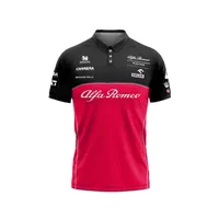 Camiseta de camiseta de camiseta masculina f1 Fórmula um Alfa Romeo Team 2019 Sauber Racing Raikkonen T-shirt de verão Kijhe