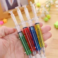 NUEVO SYRINGE BALELO PENS ESTUDIANTE Ball Point Pen School Office Suministries Learning Stationery Whole290l