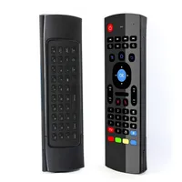 Wholesale MX3 Flying Air Mouse Clavier Smart Home Control pour Android TV Box PC Google Voice Recherche Backlight Type-C Mic Controller