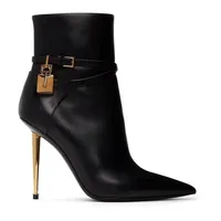 Padeau en cuir Botkle Bottes côté Zip Chaussures pointues Fashion Boot Luxury Designersstiletto Bottes courtes avec boîte