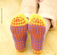 Professionelle Nicht-Schlupf-Trampolin-Socken für Kinder Baumwolle Griff Boden Socken Sohle Silikon Fußmassage Antiskid Socken Jungen Mädchen Vergnügungspark Jump Strumpf