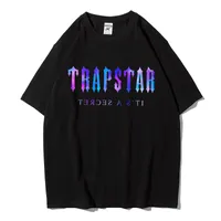 Brent Faiyaz Trapstar London Men maglietta in cotone manica corta maglietta stampata nera unisex hip hop streetwear tee oversize 220615