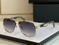 Summer Sunglasses For Men Women Style THE King II Anti-Ultraviolet Retro Plate Rectangle Full Frame fashion Eyeglasses Random Box