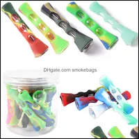 Smoking Pipes Accessories Household Sundries Home Garden 3 Inch Sile Cigarettes Holder Mini Small Portable Dhwbg