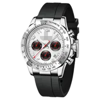 Najwyższej jakości zegarek dla mężczyzn Pełna funkcja stopwatch moda swobodna zegar Big Man zegarek luksusowy automatyczny maszyna mechaniczne klasyczne zegarki