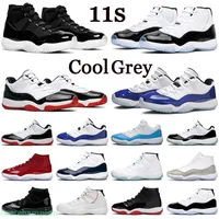 Jumpman 11 Basketball Shoes Men Women 11s Anniversary Bred Trainers Sport Sneakers 36-47