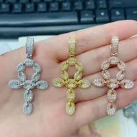 Pendant Necklaces Iced Moissanite Cross Women Men 925 Sterling Silver Moissanita Diamond Ins Hiphop Jewelry Collares Pass TesterPendant Neck