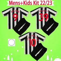 Kit para adultos y ni￱os con pantalones cortos 22 23 New Castle Soccer Jerseys Boys Sets Wood Nufc Bruno G. Wilson 2022 2023 F￺tbol de portero de Trippier F￺tbol