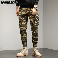 Mens Cargo Pants Techwear Camo Baggy Fashion Military Joggers Male Trousers Streetwear Casual for 220422