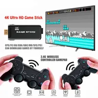 4K Ultra HD U8 Game Console Stick HD Output Nostalgic host PS1 Emulators Double 2 4G Wireless Gamepad Controller TV Video Games Do2187