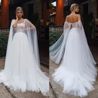 Dreaming Beaded Appliques Illusion Wedding Dress Sweetheart Backless Floor Length A Line Custom Made Bridal Dress Robe De Mariée