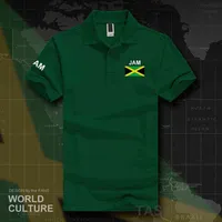 자메이카 폴로 셔츠 남성 짧은 소매 흰색 브랜드 국가에 대 한 인쇄 2017 코튼 국가 팀 플래그 새로운 패션 잼 자메이카 G220414