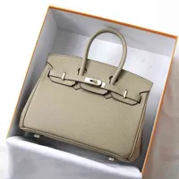 herme handbag BIRKINs Bag 2022 new top leather platinum bag women's hand large capacity One Shoulder Messenger