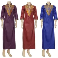 Ethnic Clothing MD Eid Abaya Dubai Turkey Muslim Hijab Dress Elegant Women Kaftan Maxi Moroccan Gold Embroidery Dashiki Dresses 2022