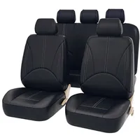 Couvre-sièges d'auto 9pcs Black Universal Engine Set Cushion 5 sièges COUVERTURS PROTECTEUR FULL ProtectorCar