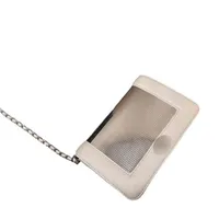Single shoulder bag 2022 new women's versatile light luxury small white chain messenger leather small fragrant home