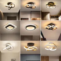 Modern LED Aisle Ceiling Lights Home Fixtures Led Surface Mounted White/Black Lamp for Bedroom Living Room Corridor Balcony Stairs Entrance Indoor Lighting