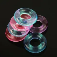 Sex Toy Massager 6pcs Men Cock Ring Sets Juguetes para Penis Silicona Jelly Productos retrasados ​​Productos retrasados