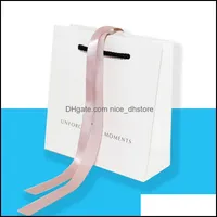 Sacchetti di pacchetti di gioielli Display imballaggi all'ingrosso borse regalo originale di alta qualità per momenti indimenticabili per braccialetti pandora