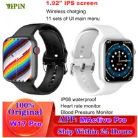 YHPIN Original W17 Pro Smart Watch 1.92 Inch Wireless Charging Series7 PIN Lock Bluetooth Call Men Women Smartwatch