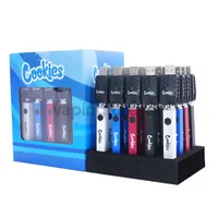 Nieuwste cookies quad 500mAh twist voorverwarming vv batterij onderaanspanning verstelbare USB-oplader Vape pen voor 510 cartridges met displaybox