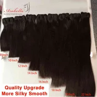Extensões de cabelo peças Arabella-mecânio de cabello virgen liso brasileo 100% humano 4x4 transparente 220222