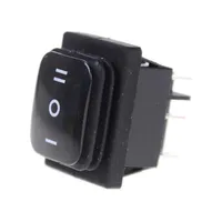 Smart Home Control On-off-On 12V 6Pin DPDT Rocker Switch Waterproof Self Locking Rectangle Momentary Car Boat Black246V