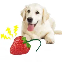 Katzenspielzeug 1 PCs süßes Haustierspielzeug künstlicher Erdbeer-Bananen-Bissresistant Hunde Bite Squeaky