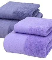 Towel 2pcs/set Luxury Combed Cotton Bath Set Juegos De Toallas 1pc + Face Towels Bathroom EAT51