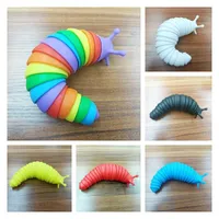 Atenção flexível da ponta dos dedos Snail Sensory Toy Adult Antistress Antistress scorming slug inquieu brinquedos autismo Chiledren Presente Slinky 220622