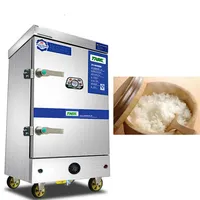 التدفئة الكهربائية الأرز باخرة باخرة خبز الخبز غذاء دافئ jjshoo تجاري الصلب المقاوم للصدأ الخزانة البخار آلة 189x