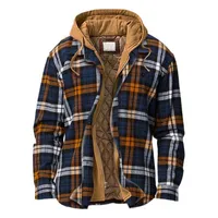 Men&#039;s Jackets Men Coat Plaid Thicken Fake Two-piece Casual Winter Jacket For Daily WearMen&#039;s