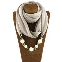 Collares colgantes diseñador de moda bufanda chifón étnico cuello sólido borla de cuello hermoso collar de joyas de joyas bufandas de chal
